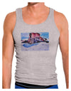 Victor Mines Colorado Watercolor Mens Ribbed Tank Top-Mens Ribbed Tank Top-TooLoud-Heather-Gray-Small-Davson Sales