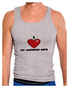 I Heart My Awesome Wife Mens Ribbed Tank Top by TooLoud-Mens Ribbed Tank Top-TooLoud-Heather-Gray-Small-Davson Sales