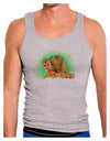 Squirrel Monkey Watercolor Mens Ribbed Tank Top-Mens Ribbed Tank Top-TooLoud-Heather-Gray-Small-Davson Sales