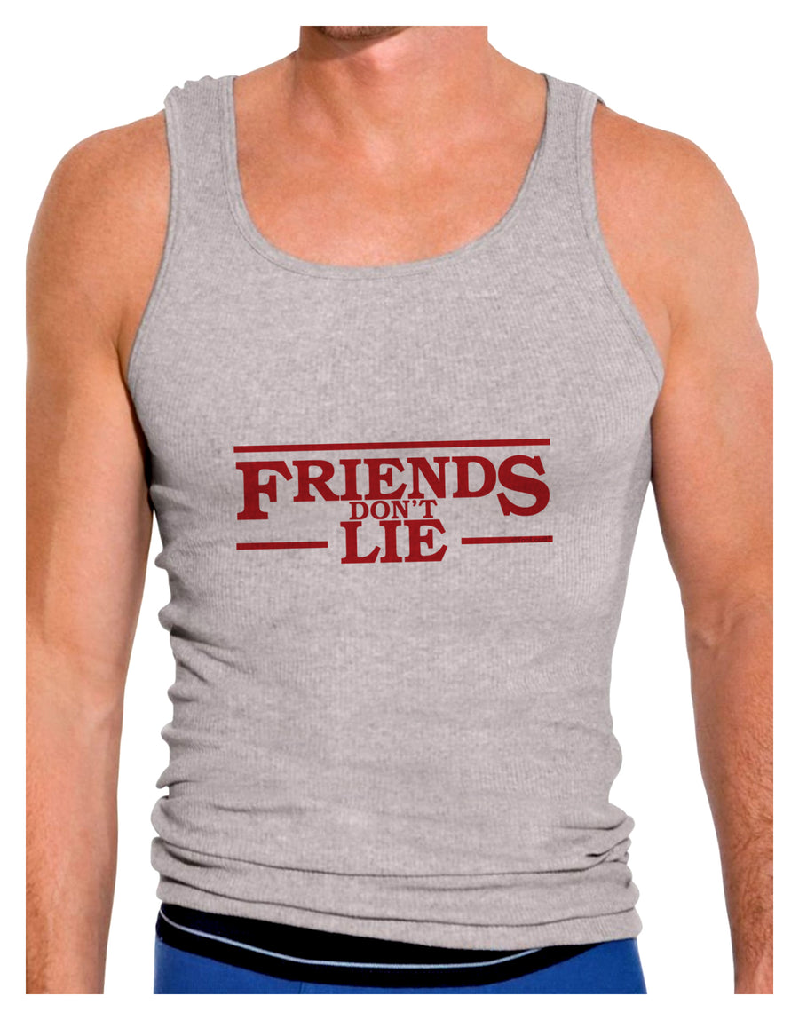 Friends Don't Lie Mens Ribbed Tank Top by TooLoud-Mens Ribbed Tank Top-TooLoud-White-Small-Davson Sales