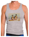 Magellanic Penguin Watercolor Mens Ribbed Tank Top-Mens Ribbed Tank Top-TooLoud-Heather-Gray-Small-Davson Sales