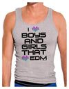 I Heart Boys and Girls That Heart EDM Mens Ribbed Tank Top-Mens Ribbed Tank Top-TooLoud-Heather-Gray-Small-Davson Sales