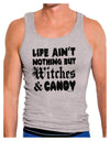 Witches and Candy Mens Ribbed Tank Top-Mens Ribbed Tank Top-TooLoud-Heather-Gray-Small-Davson Sales