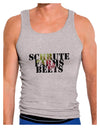 Schrute Farms Beets Mens Ribbed Tank Top by TooLoud-Mens Ribbed Tank Top-TooLoud-Heather-Gray-Small-Davson Sales