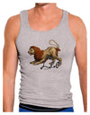 Leo Color Illustration Mens Ribbed Tank Top-Mens Ribbed Tank Top-TooLoud-Heather-Gray-Small-Davson Sales