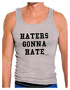 Haters Gonna Hate Mens Ribbed Tank Top by TooLoud-Mens Ribbed Tank Top-TooLoud-Heather-Gray-Small-Davson Sales
