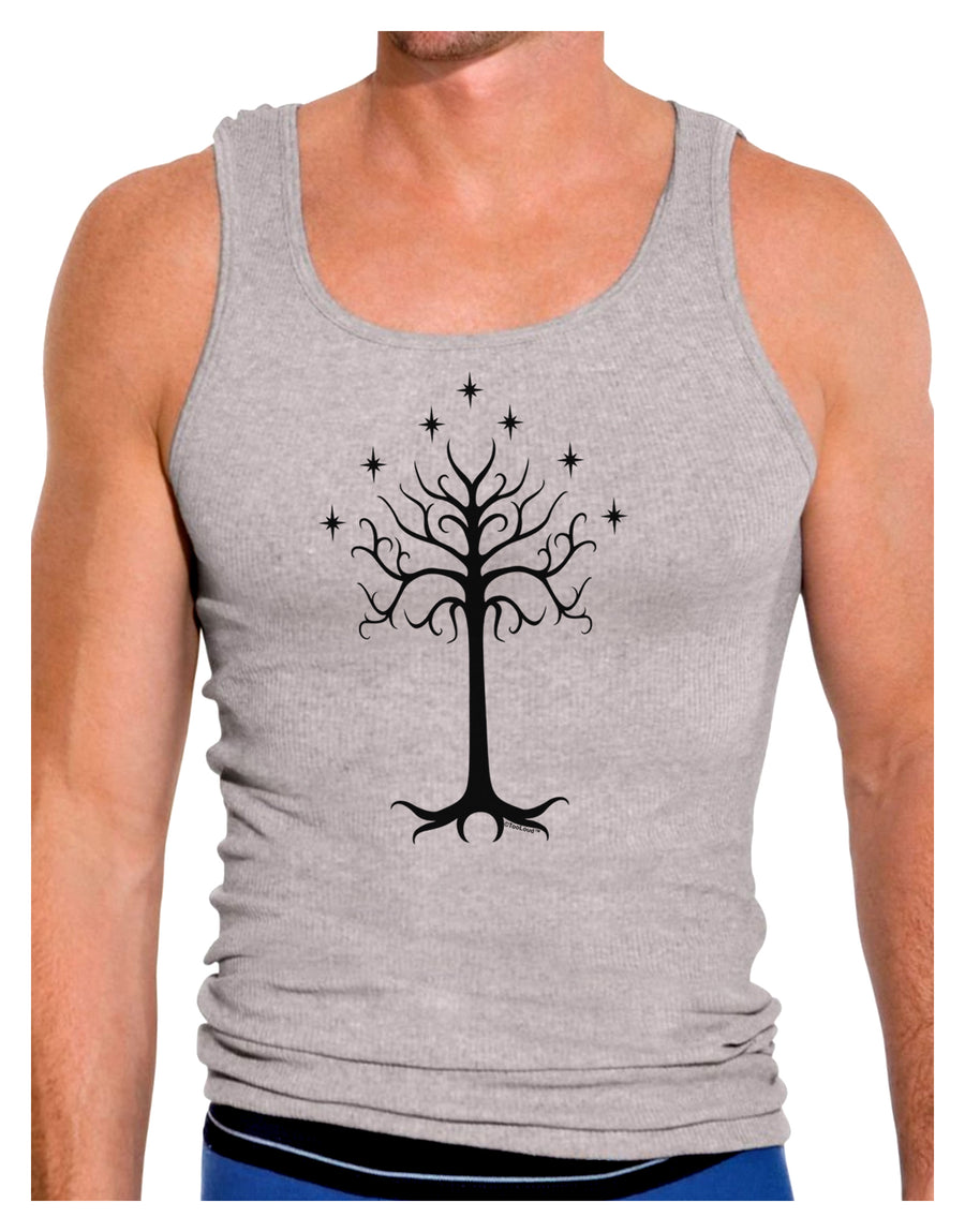 The Royal White Tree Mens Ribbed Tank Top by TooLoud-Mens Ribbed Tank Top-TooLoud-White-Small-Davson Sales