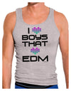 I Heart Boys That Heart EDM Mens Ribbed Tank Top-Mens Ribbed Tank Top-TooLoud-Heather-Gray-Small-Davson Sales