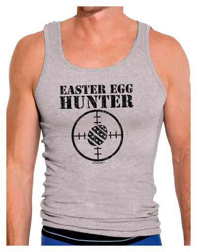 Easter Egg Hunter Distressed Mens Ribbed Tank Top by TooLoud