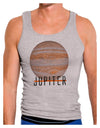 Planet Jupiter Earth Text Mens Ribbed Tank Top-Mens Ribbed Tank Top-TooLoud-Heather-Gray-Small-Davson Sales