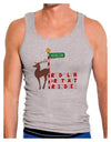 Rudolf Ratchet Reindeer Color Text Mens Ribbed Tank Top-Mens Ribbed Tank Top-TooLoud-Heather-Gray-Small-Davson Sales