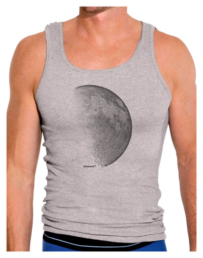 Moon Shadow Mens Ribbed Tank Top-Mens Ribbed Tank Top-TooLoud-Heather-Gray-Small-Davson Sales