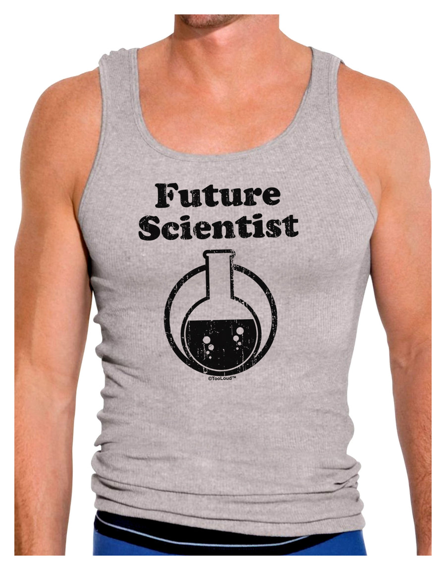 Future Scientist Distressed Mens Ribbed Tank Top-Mens Ribbed Tank Top-TooLoud-White-Small-Davson Sales