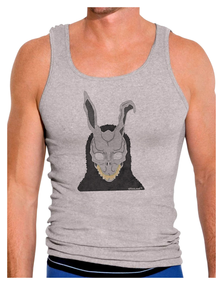 Scary Buny Face Watercolor Mens Ribbed Tank Top-Mens Ribbed Tank Top-TooLoud-White-Small-Davson Sales