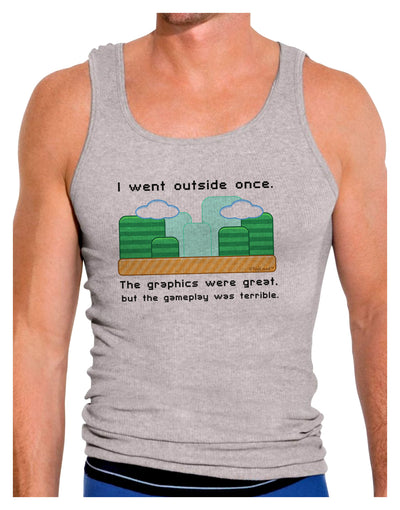 The Gameplay Was Terrible Mens Ribbed Tank Top-Mens Ribbed Tank Top-TooLoud-Heather-Gray-Small-Davson Sales