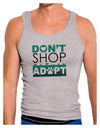 Don't Shop Adopt Mens Ribbed Tank Top-Mens Ribbed Tank Top-TooLoud-Heather-Gray-Small-Davson Sales