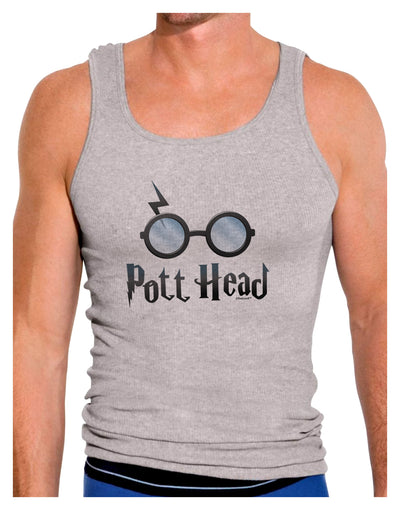 Pott Head Magic Glasses Mens Ribbed Tank Top
