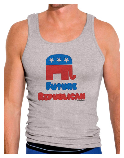 Future Republican Mens Ribbed Tank Top-Mens Ribbed Tank Top-TooLoud-Heather-Gray-Small-Davson Sales