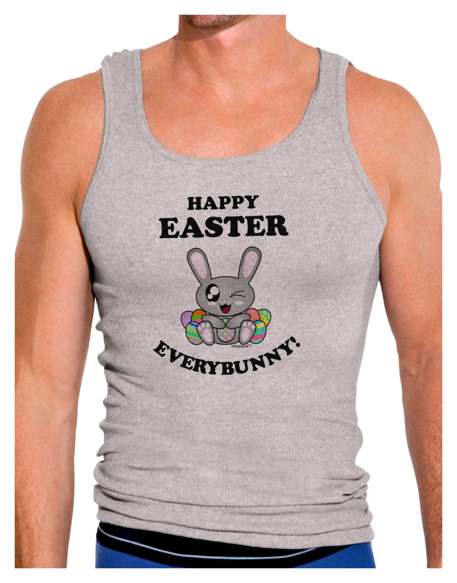 Happy Easter Everybunny Mens Ribbed Tank Top-Mens Ribbed Tank Top-TooLoud-White-Small-Davson Sales