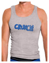 Onomatopoeia CRUNCH Mens Ribbed Tank Top-Mens Ribbed Tank Top-TooLoud-Heather-Gray-Small-Davson Sales