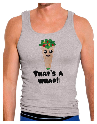 Thats A Wrap Cute Wrap Mens Ribbed Tank Top-Mens Ribbed Tank Top-TooLoud-Heather-Gray-Small-Davson Sales