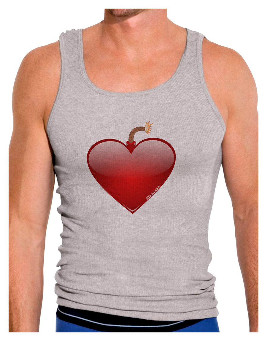 Love Bomb Mens Ribbed Tank Top-Mens Ribbed Tank Top-TooLoud-White-Small-Davson Sales