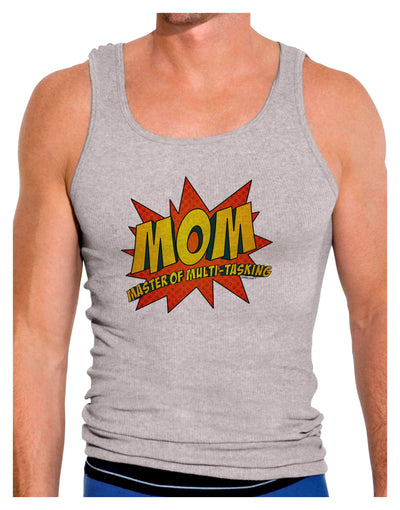 Mom Master Of Multi-tasking Mens Ribbed Tank Top-Mens Ribbed Tank Top-TooLoud-Heather-Gray-Small-Davson Sales