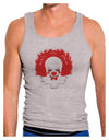 Extra Scary Clown Watercolor Mens Ribbed Tank Top-Mens Ribbed Tank Top-TooLoud-Heather-Gray-Small-Davson Sales