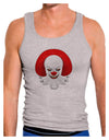 Scary Clown Watercolor Mens Ribbed Tank Top-Mens Ribbed Tank Top-TooLoud-Heather-Gray-Small-Davson Sales