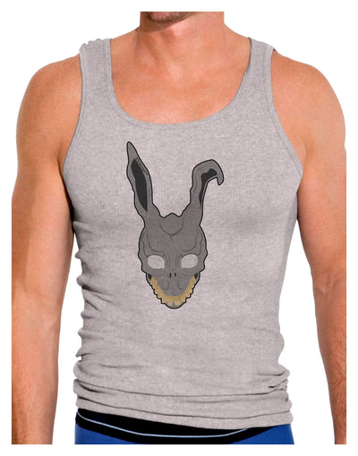 Scary Bunny Face Mens Ribbed Tank Top-Mens Ribbed Tank Top-TooLoud-Heather-Gray-Small-Davson Sales