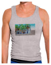 Palm Springs Watercolor Mens Ribbed Tank Top-Mens Ribbed Tank Top-TooLoud-Heather-Gray-Small-Davson Sales