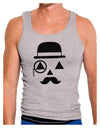 Gentleman Jack-o-lantern Mens Ribbed Tank Top-Mens Ribbed Tank Top-TooLoud-Heather-Gray-Small-Davson Sales