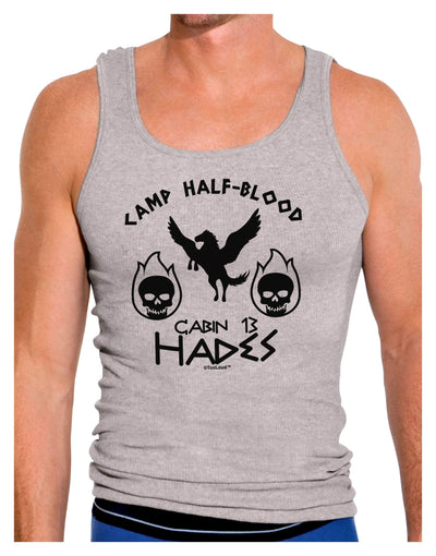 Cabin 13 HadesHalf Blood Mens Ribbed Tank Top-Mens Ribbed Tank Top-TooLoud-Heather-Gray-Small-Davson Sales