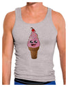 Cute Ice Cream Cone Mens Ribbed Tank Top-Mens Ribbed Tank Top-TooLoud-Heather-Gray-Small-Davson Sales