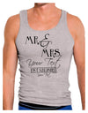 Personalized Mr and Mrs -Name- Established -Date- Design Mens Ribbed Tank Top-Mens Ribbed Tank Top-TooLoud-Heather-Gray-Small-Davson Sales