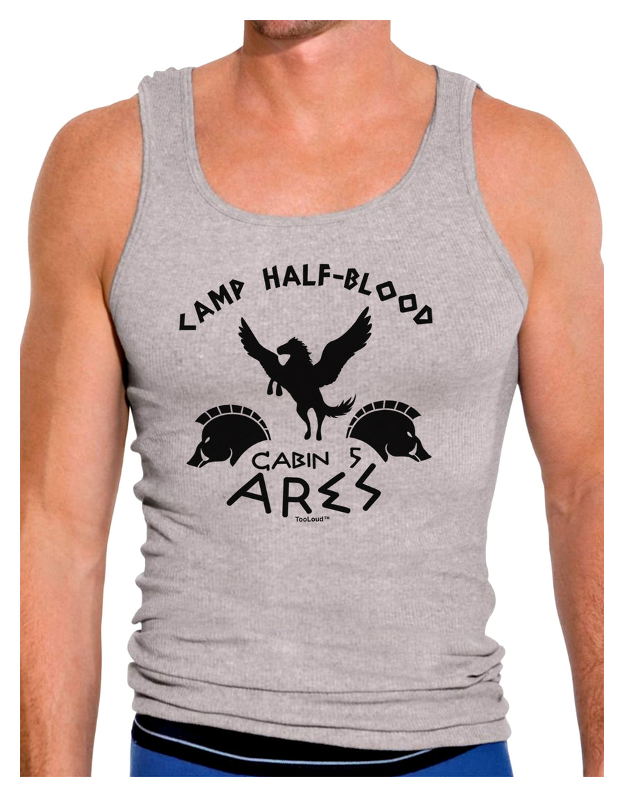 Camp Half Blood Cabin 5 Ares Mens Ribbed Tank Top by-Mens Ribbed Tank Top-TooLoud-White-Small-Davson Sales