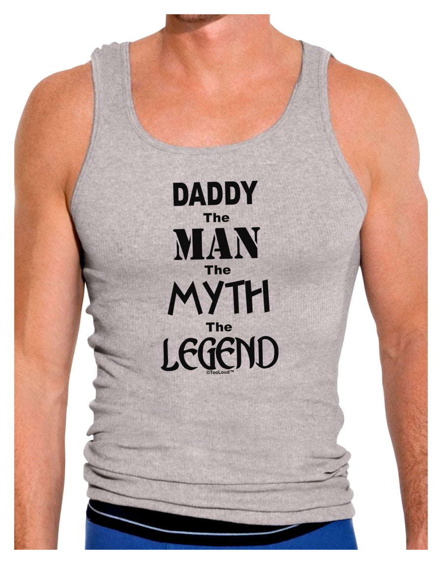 Daddy The Man The Myth The Legend Mens Ribbed Tank Top by TooLoud-Mens Ribbed Tank Top-TooLoud-White-Small-Davson Sales