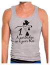 Partridge In A Pear Tree Text Mens Ribbed Tank Top-Mens Ribbed Tank Top-TooLoud-Heather-Gray-Small-Davson Sales