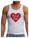 Proud Dad Heart Mens Ribbed Tank Top by TooLoud-Mens Ribbed Tank Top-TooLoud-White-Small-Davson Sales
