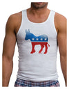 Democrat Bubble Symbol Mens Ribbed Tank Top-Mens Ribbed Tank Top-TooLoud-White-Small-Davson Sales