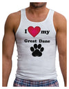 I Heart My Great Dane Mens Ribbed Tank Top by TooLoud-Mens Ribbed Tank Top-TooLoud-White-Small-Davson Sales