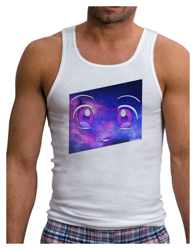 Cute Cosmic Eyes Mens Ribbed Tank Top-Mens Ribbed Tank Top-TooLoud-White-Small-Davson Sales