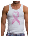 Pink Breast Cancer Awareness Ribbon - Stronger Everyday Mens Ribbed Tank Top-Mens Ribbed Tank Top-TooLoud-White-Small-Davson Sales