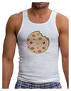 Cute Matching Milk and Cookie Design - Cookie Mens Ribbed Tank Top by TooLoud-Mens Ribbed Tank Top-TooLoud-White-Small-Davson Sales