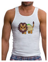 Cute Taco Lion Mens Ribbed Tank Top-Mens Ribbed Tank Top-TooLoud-White-Small-Davson Sales