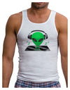 Alien DJ Mens Ribbed Tank Top-Mens Ribbed Tank Top-TooLoud-White-Small-Davson Sales