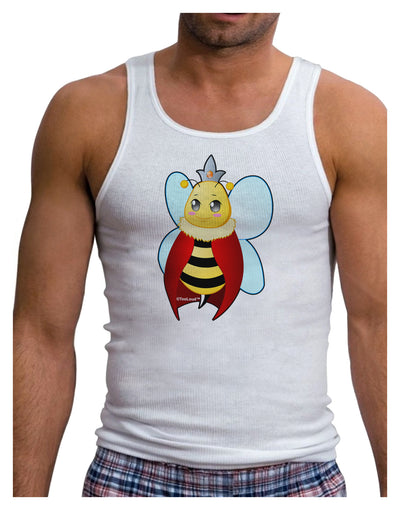 Queen Bee Mothers Day Mens Ribbed Tank Top-Mens Ribbed Tank Top-TooLoud-White-Small-Davson Sales