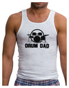 Drum Dad Mens Ribbed Tank Top by TooLoud-Mens Ribbed Tank Top-TooLoud-White-Small-Davson Sales