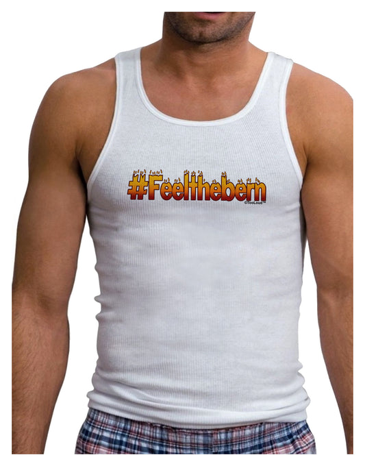 Hashtag Feelthebern Mens Ribbed Tank Top-Mens Ribbed Tank Top-TooLoud-White-Small-Davson Sales