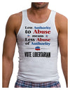 Libertarian Against Authority Abuse Mens Ribbed Tank Top-Mens Ribbed Tank Top-TooLoud-White-Small-Davson Sales